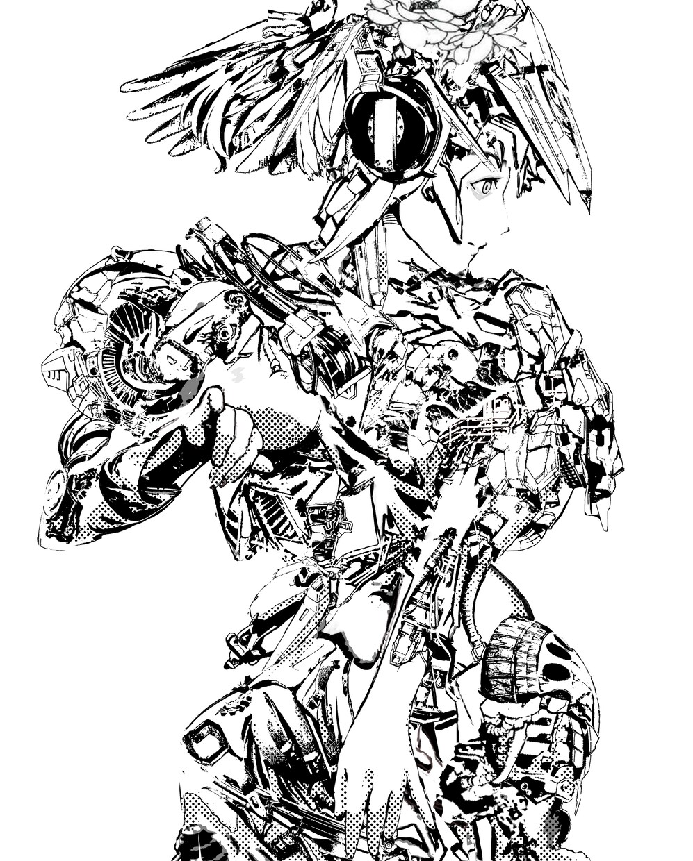 アーティスティックでドライなイラストを作ります クールでアーティスティックなストリートアート風なイラスト イメージ3