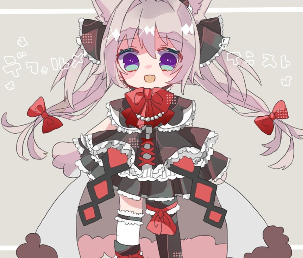 デフォルメイラストお描きします こだわりの衣装•装飾おまかせください* イメージ1
