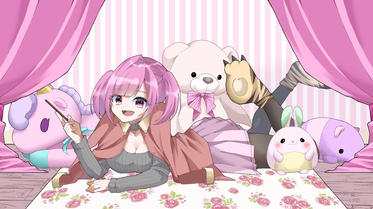 歌ってみたのサムネ作成承ります 本家と同じ構図可能、完全オリジナルも可 イメージ4