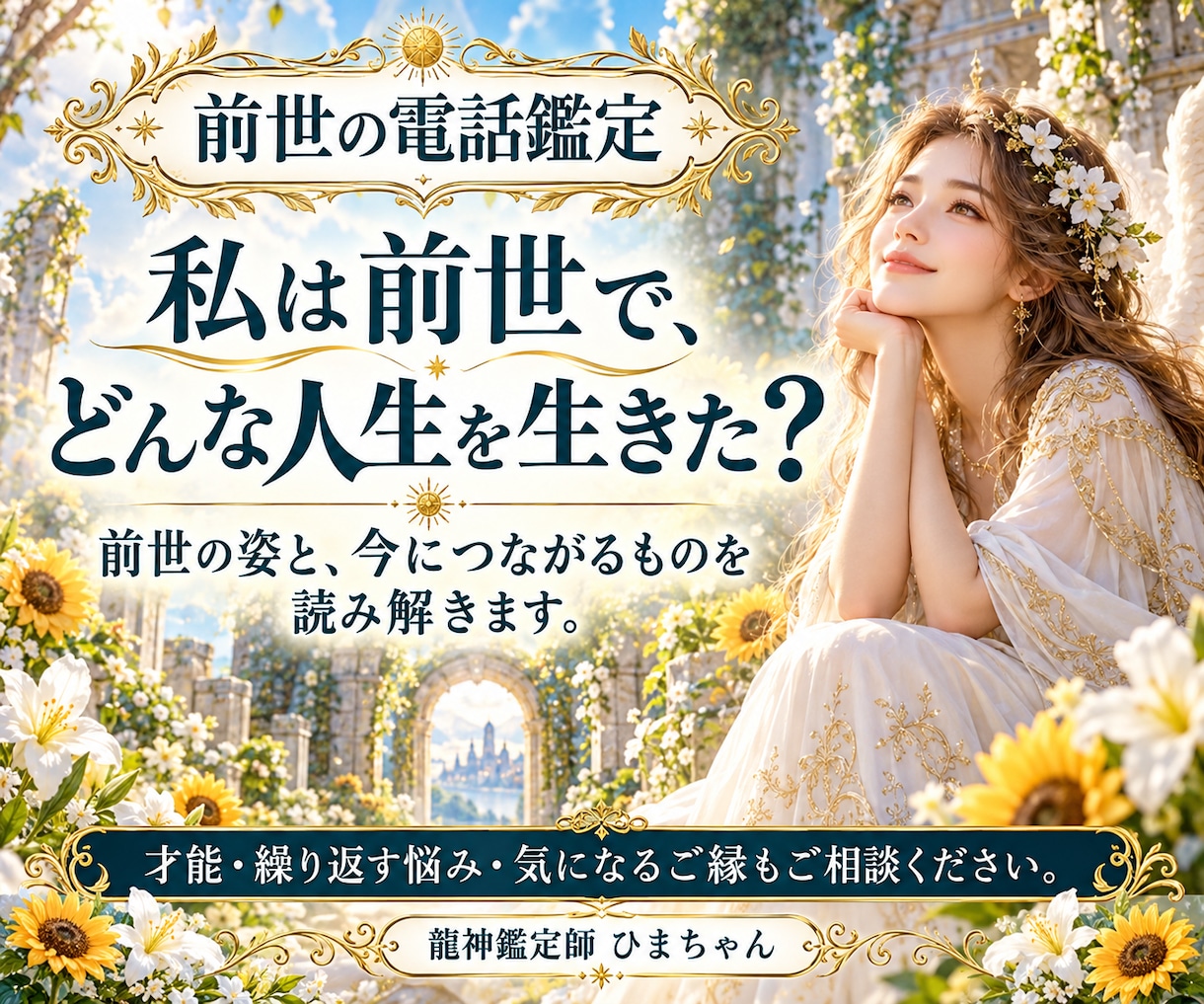 あなたの前世と今につながる才能やご縁を霊視します どんな人生を生きたのか、繰り返す悩みや気になるご縁も読みます イメージ1