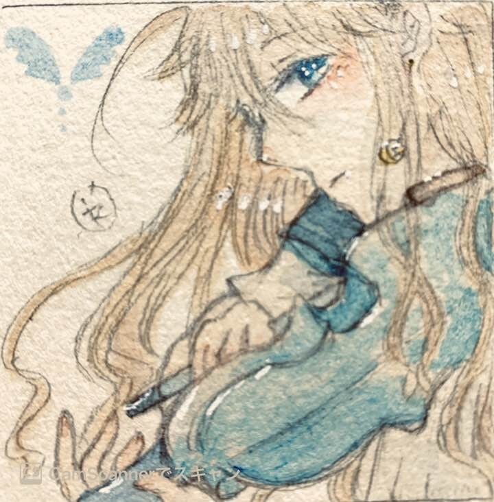 透明水彩で手描きのイラスト作成します SNSアイコン、MV、書籍の表紙や挿絵などに イメージ3