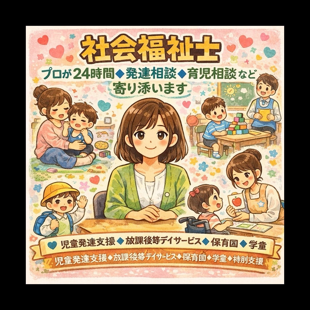 プロが24時間◆発達相談◆育児相談など寄り添います 児童発達◆放課後デイ◆保育園◆学童◆特別支援◆現役勤務です イメージ1