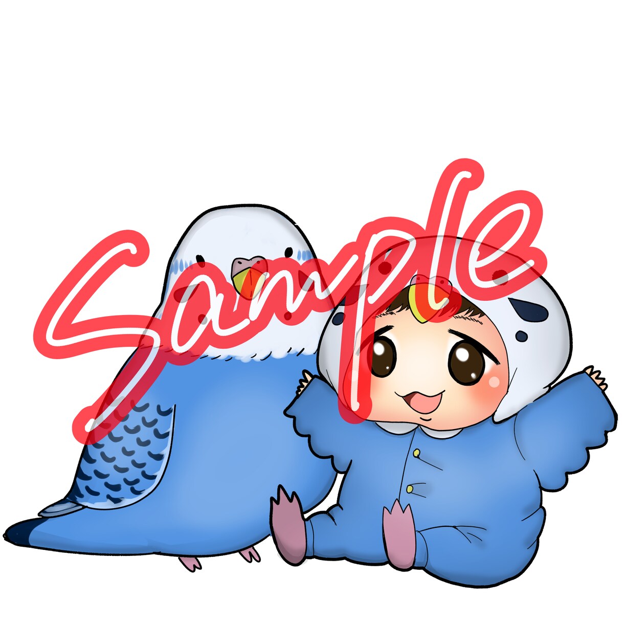 ペットや赤ちゃん、ご家族の方との似顔絵描きます 即日納品可！アイコンや記念日にいかがでしょうか イメージ7