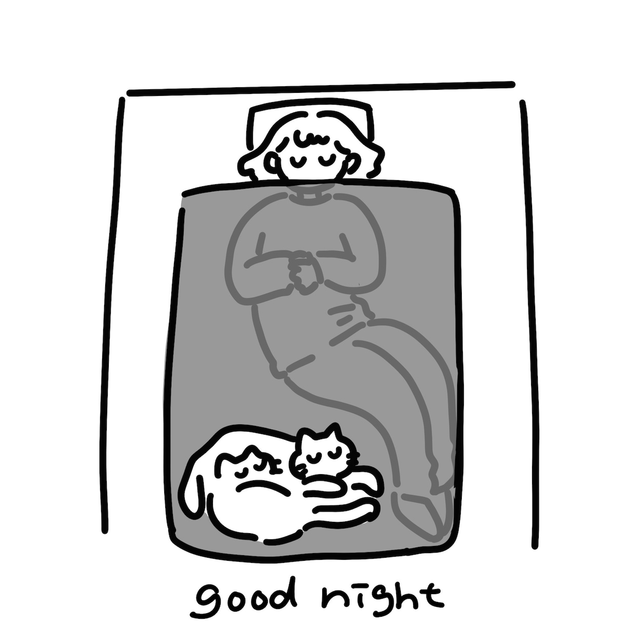 猫との暮らしをわかりやすく、シンプルに描きます 猫好きによる猫好きのためのあるある日常カット イメージ3