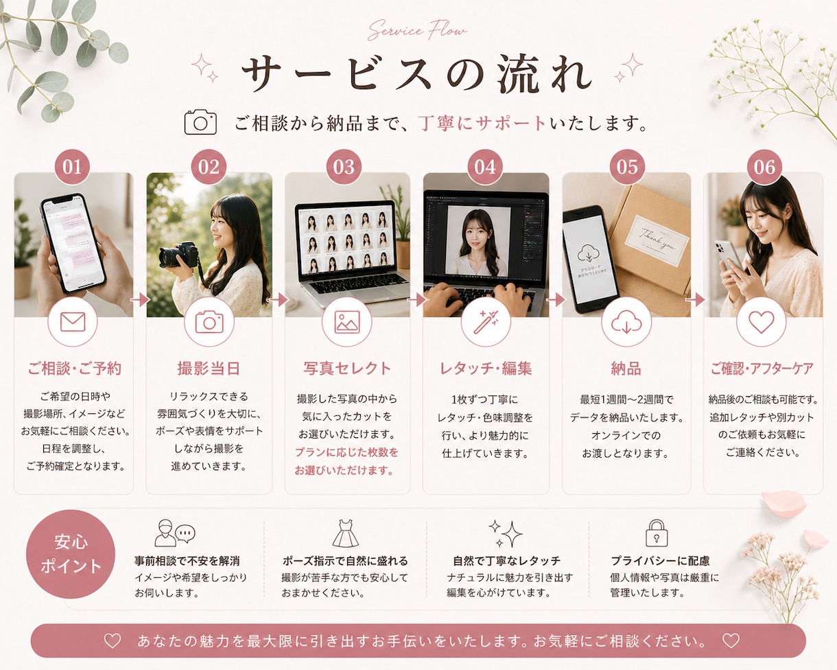 SNS用“盛れる”プロフィール写真撮影します マッチングアプリ用、インフルエンサー、夜職の方向けにオススメ イメージ5