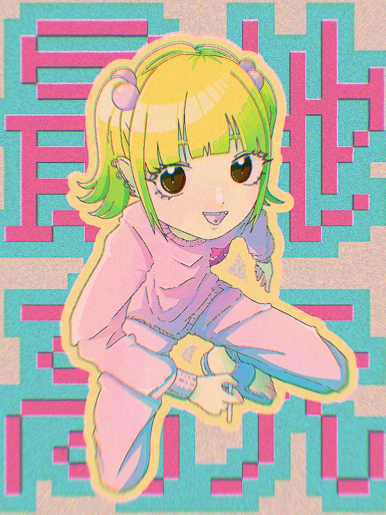 ドット絵風のかわいい女の子のイラストをかきます とびきりかわいい女の子のイラストをカラフルに細かく描きます！ イメージ8