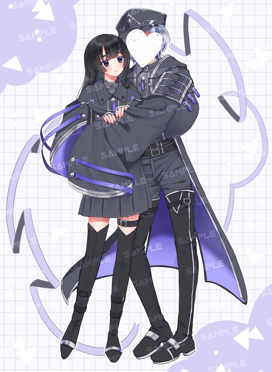 単体/ペアイラストお描きします 夢絵や創作など♪ご要望に沿って制作いたします！ イメージ9