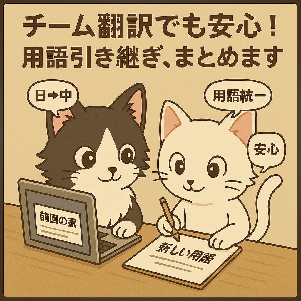 日中グロッサリーを作成します 用語の迷子はもう終わり、引き継ぎに強いグロッサリーをお手元に イメージ1