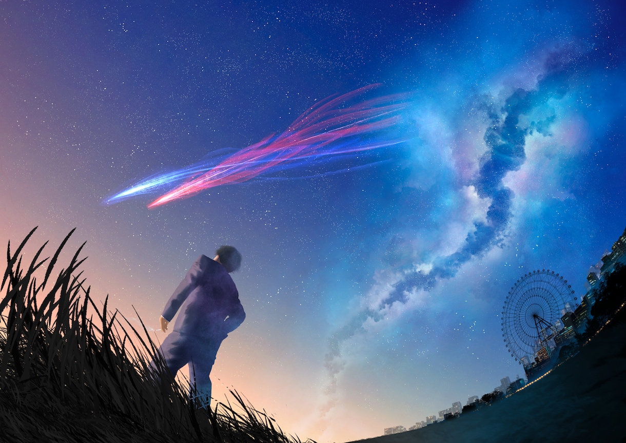 背景や風景メインの一枚絵を制作いたします 感情に訴えるイラストを制作します。MVのサムネイルなどに。 イメージ1