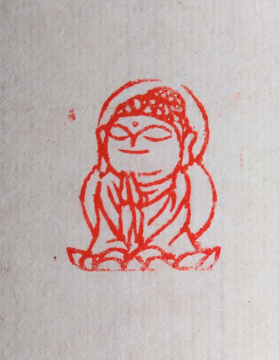 篆刻用印材に仏様（主にお地蔵様）を手彫りします 書道作品や絵手紙などに引首印・遊印としてご利用いただけます。 イメージ2