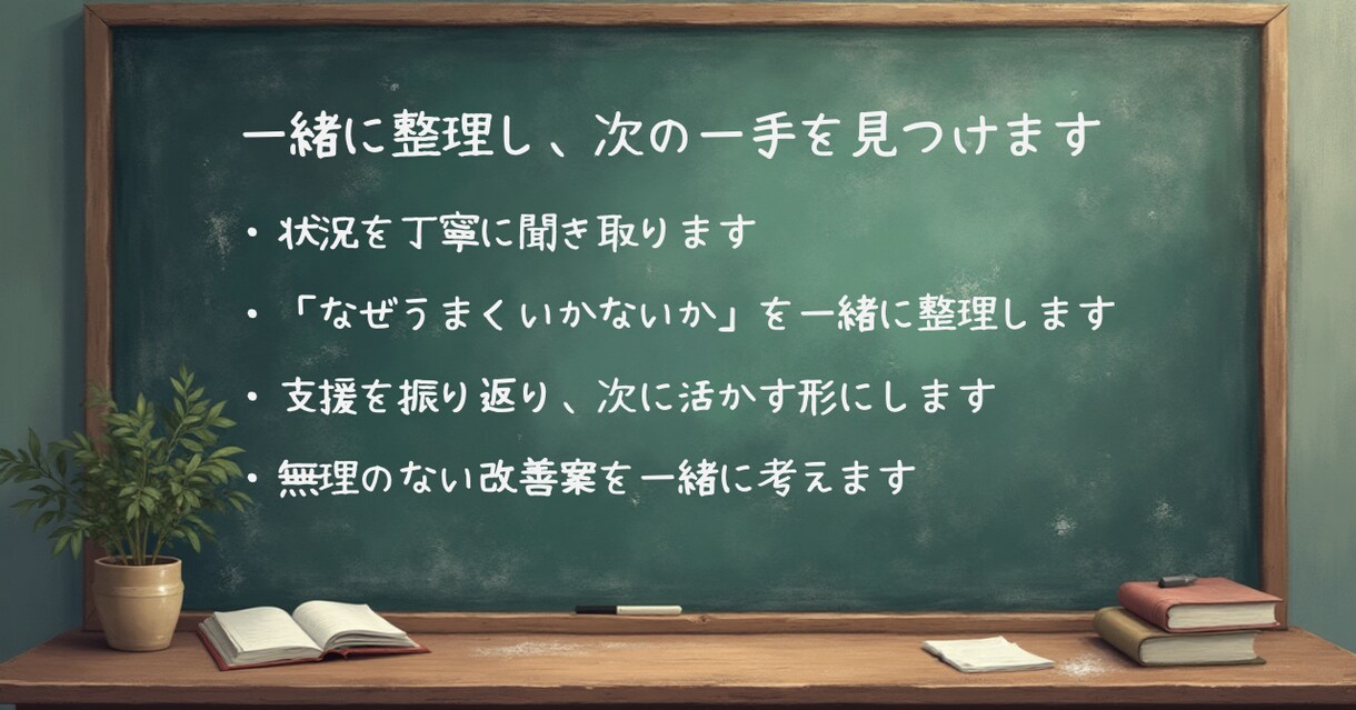 実践→振り返り→調整で支援します やって終わりにしない、PDCA型サポート イメージ4