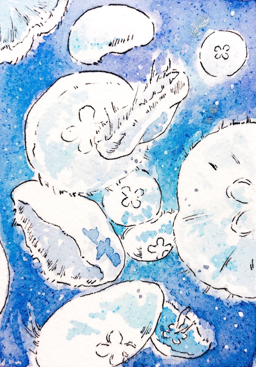 青い絵を描きます 青を基調にしたイラストを描きます。小説、詩、音楽の表紙絵など イメージ3