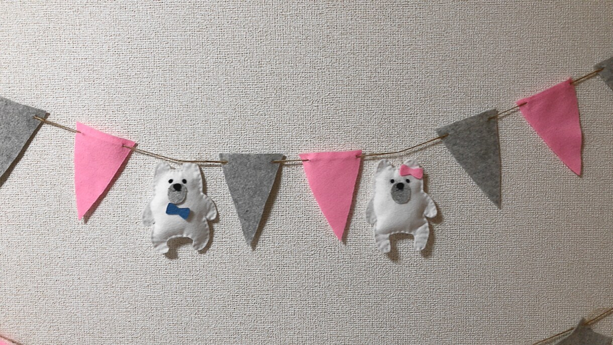 お部屋を可愛くおしゃれにするガーランドを作ります ベビールーム・キッズルーム・お誕生日パーティなどのイベントに イメージ2
