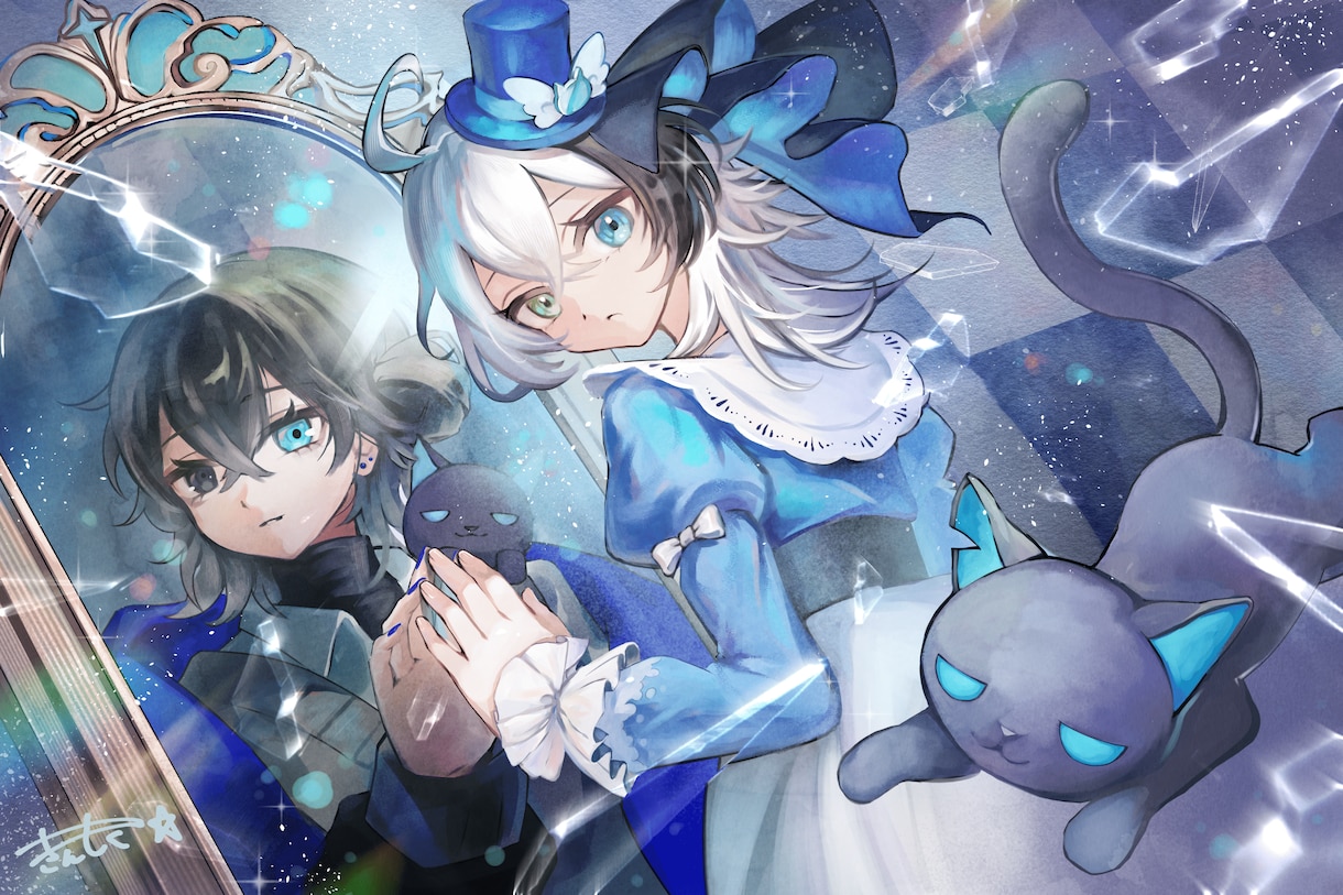 水彩風のイラストをお描きします Vtuber様に人気！周年、季節もの、歌みたなど イメージ3