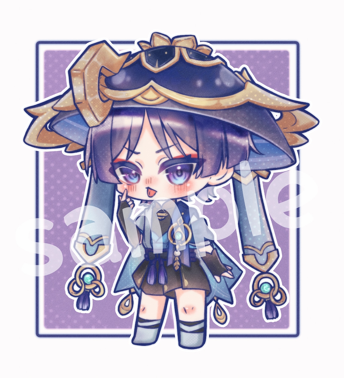 ふわっとあま〜い可愛いちびキャラ描きます お客様のご要望に合わせ素敵なちびキャラを制作いたします イメージ2