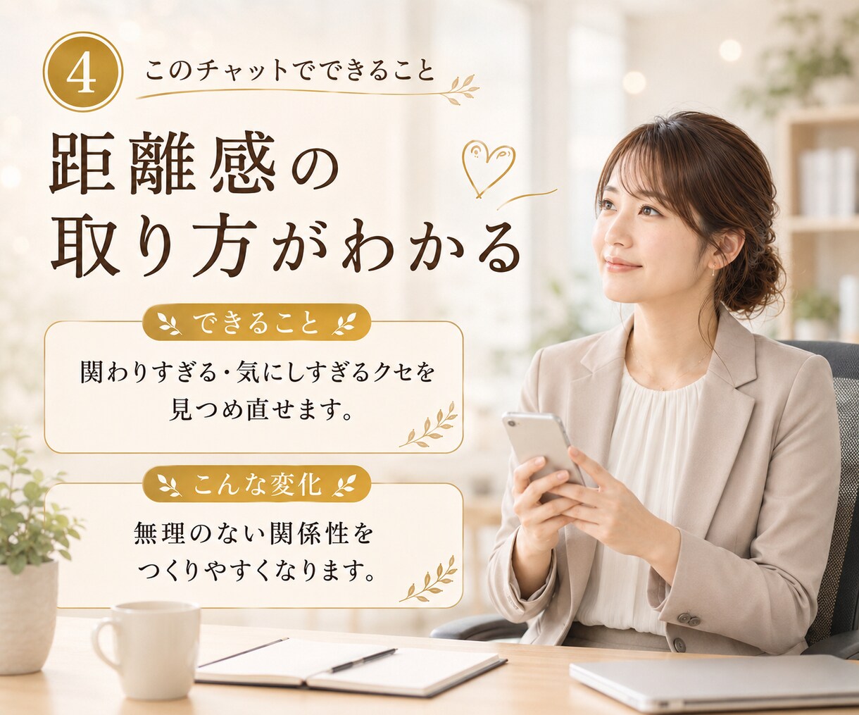 職場のモヤモヤを3日間一緒に整えます 産業カウンセラーの資格を持つ私が職場のお悩みにこたえます イメージ4