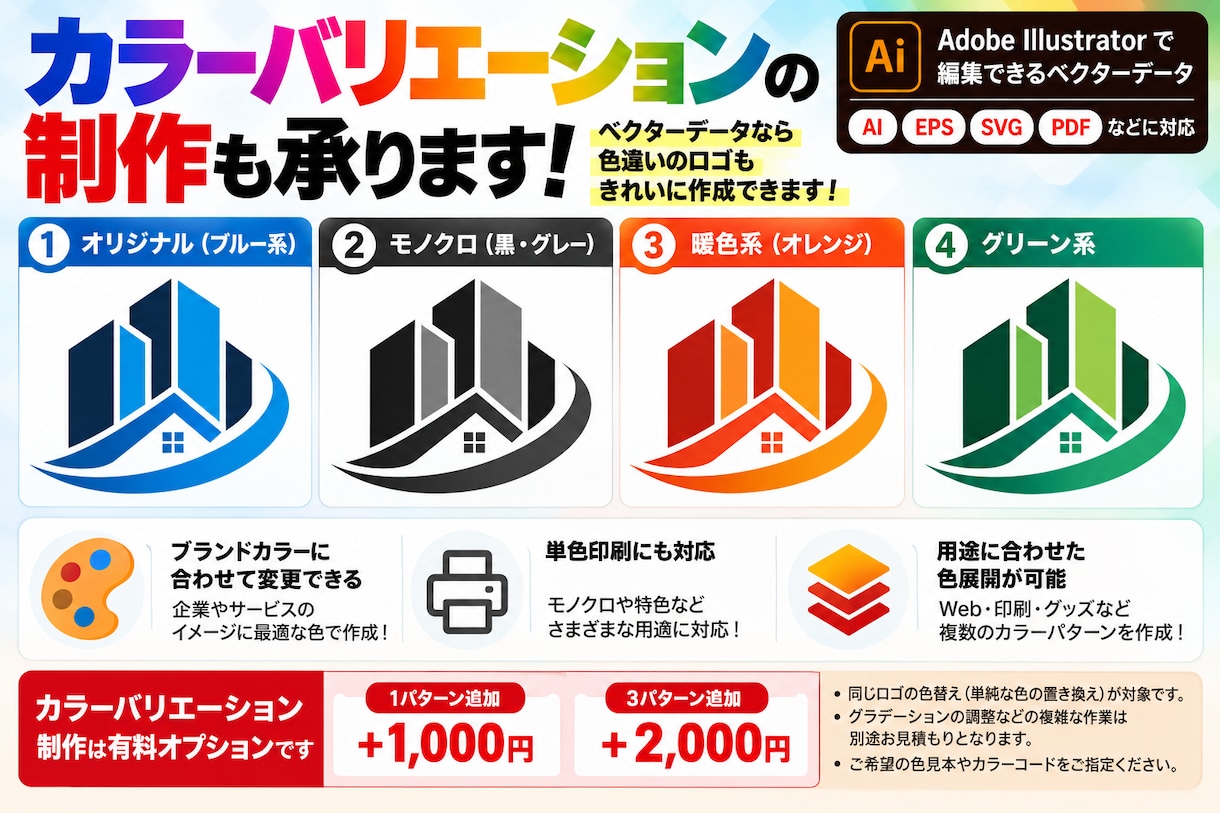 画像のロゴをベクターデータに変換します Illustratorで丁寧にトレース！AI・EPS等で納品 イメージ4