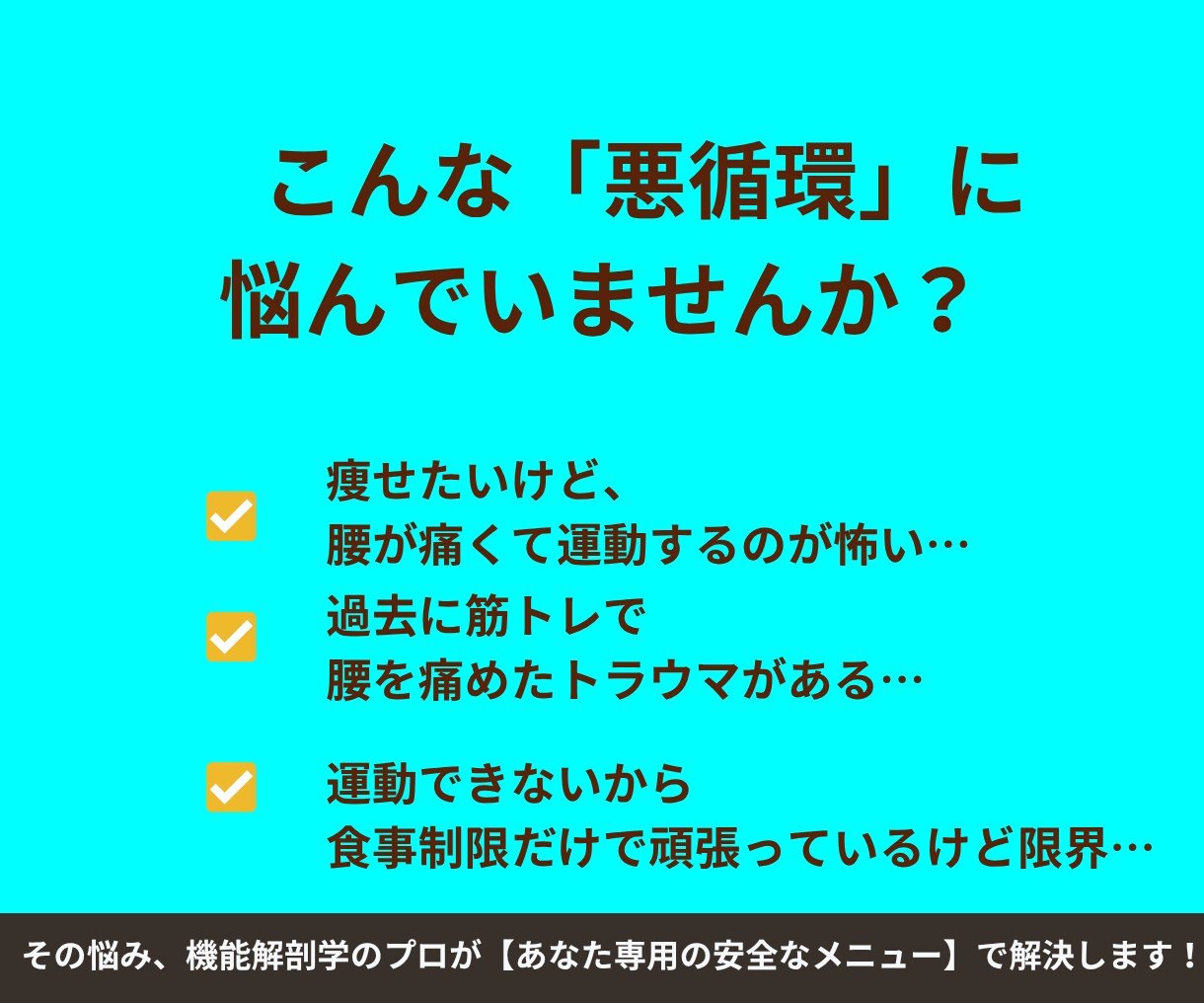 現役ジム代表監修！腰痛持ち専用ダイエットします 激しい運動は不要！プロと安全に痩せる伴走サポート イメージ2