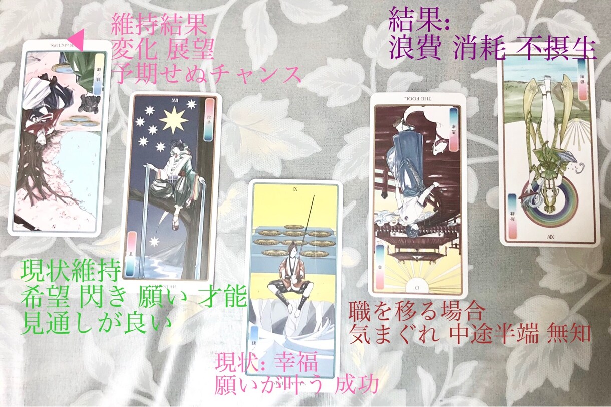 日本神話タロットで分かりやすく占います 結果画像が美男美女！眼福カードで癒されて下さい♪ イメージ3