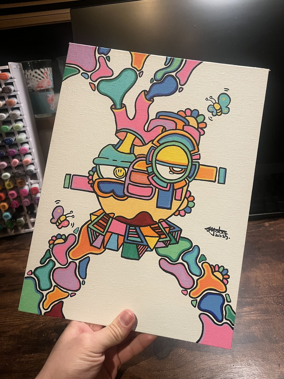 お客様とコラボして世界に一つの絵画をお描きします syoboartのfaceシリーズを手に入れませんか？ イメージ1