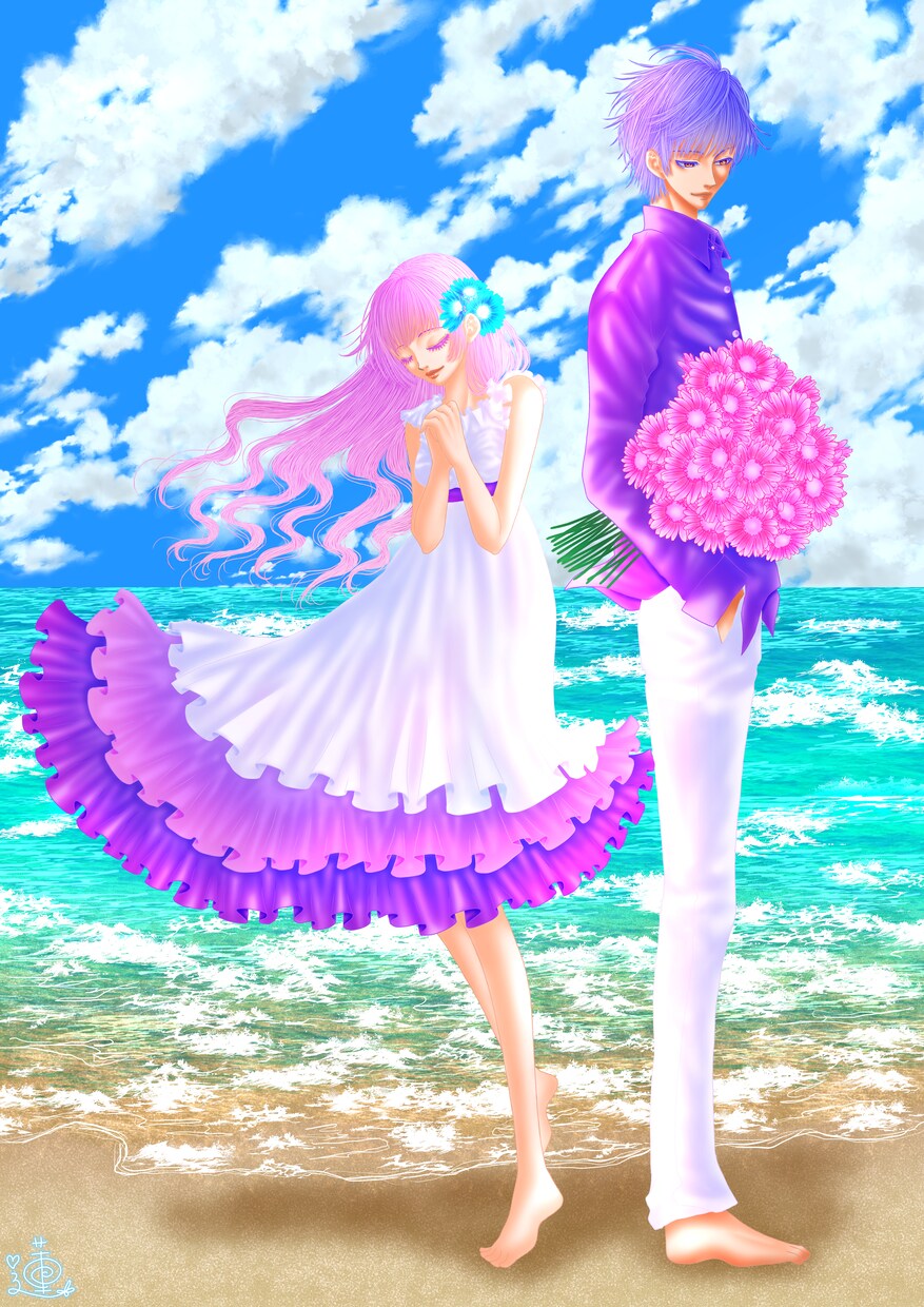 一枚絵や表紙絵など希望にそって描きます アイコン、ヘッダー、表紙絵や挿絵、漫画など！ イメージ2