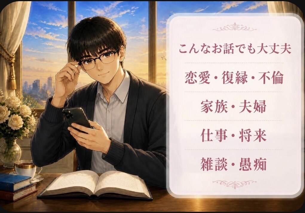 誰にも理解されない。心を軽くするお手伝いをします 悩みを話してホッとひと息。心にスキマをつくるお手伝い。 イメージ6