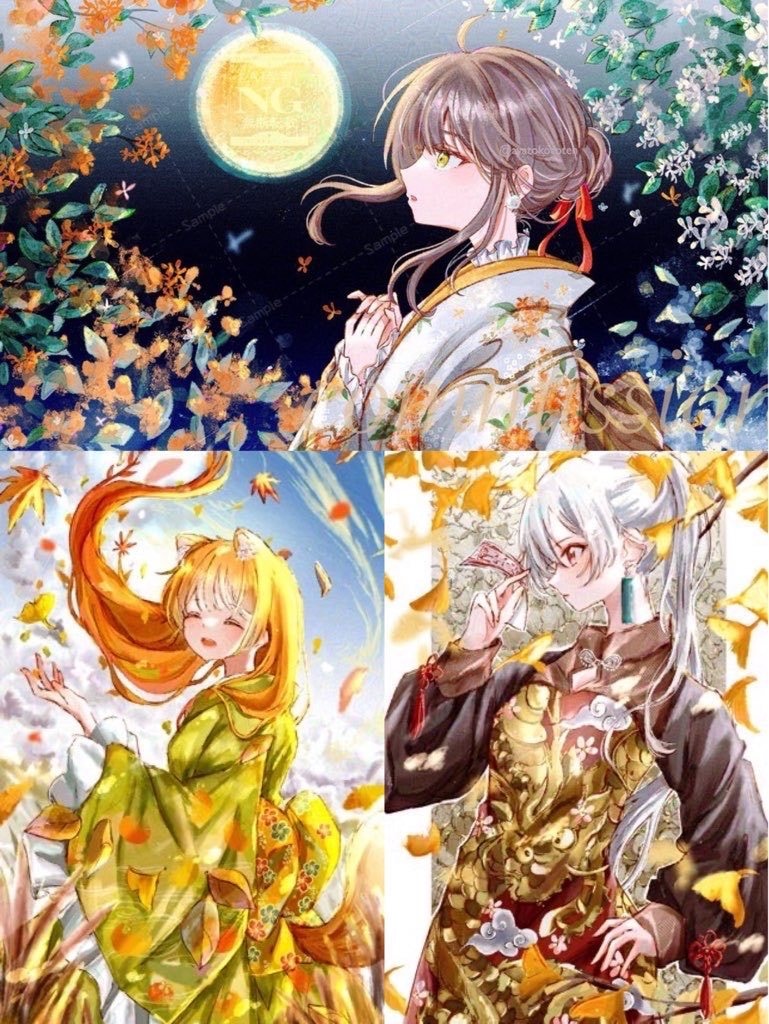 物語や世界観のある、一枚絵お描きします 和風で儚いイラストが得意です。商用利用ok イメージ10