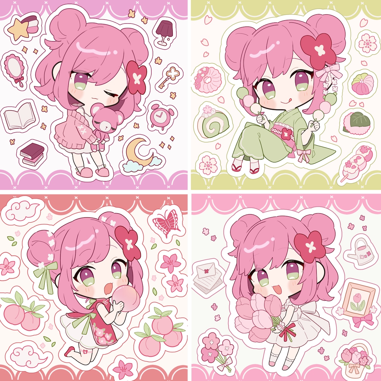 ミニキャラ描きます SNS等に使えるイラストお描きいたします！ イメージ4