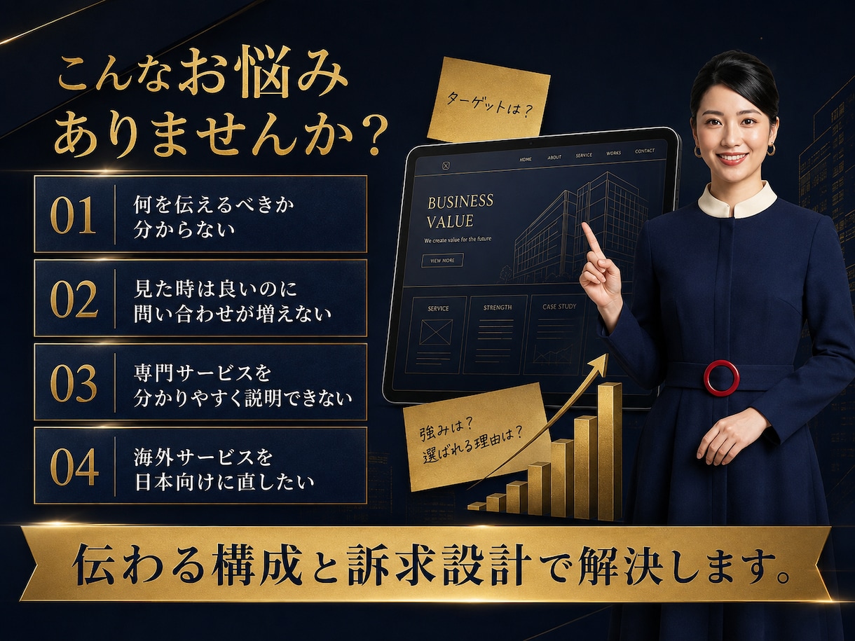 事業を理解して成果につながるLPを制作します 構成・コピー・デザインまで一括対応 イメージ3