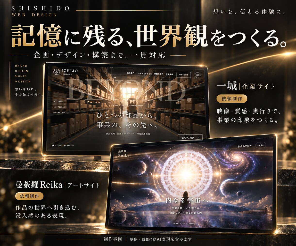 映像とデザインで企業の魅力が伝わるHPを制作します 映画のような映像美と事業が伝わる構成を両立 イメージ4