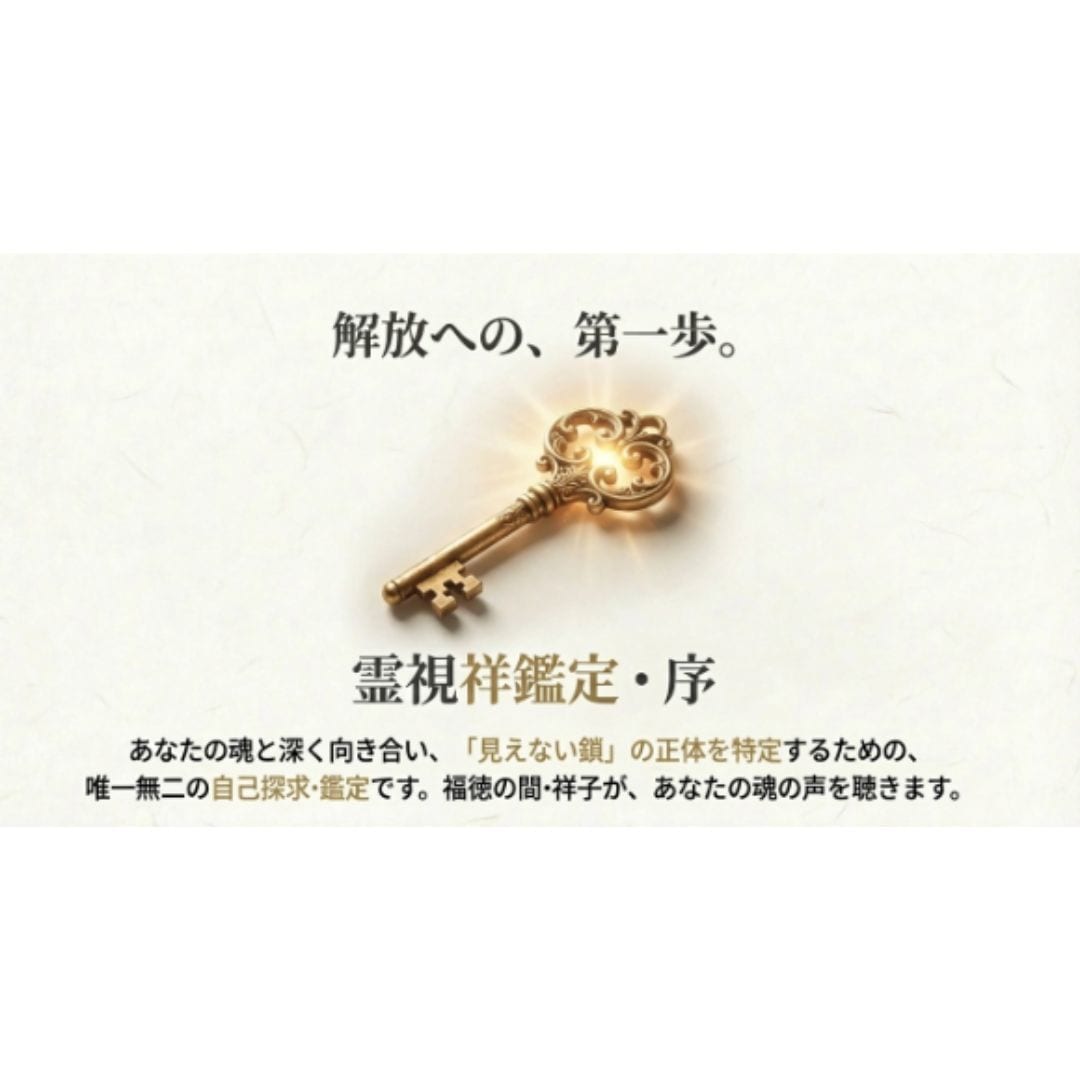 霊視祥鑑定「序の章」を行います あなたを縛る「見えない鎖」を特定!現状を変える気づきの鑑定 イメージ6