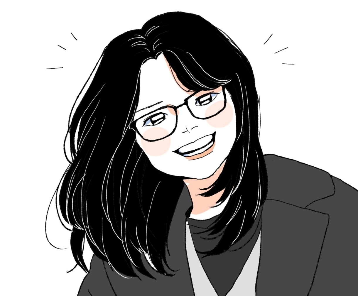 程よいデフォルメで可愛らしい似顔絵お描きます その人らしさを表現しつつ、リアルすぎず丁度いい可愛さ！ イメージ2