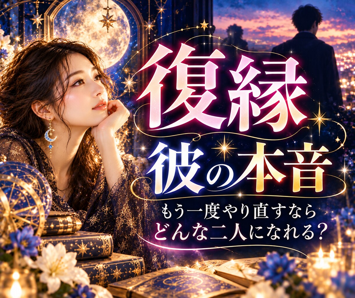 復縁したい彼の本音と二人の未来を星で読み解きます 別れた理由と二人の違いを知り、もう一度向き合う方法を探します イメージ1