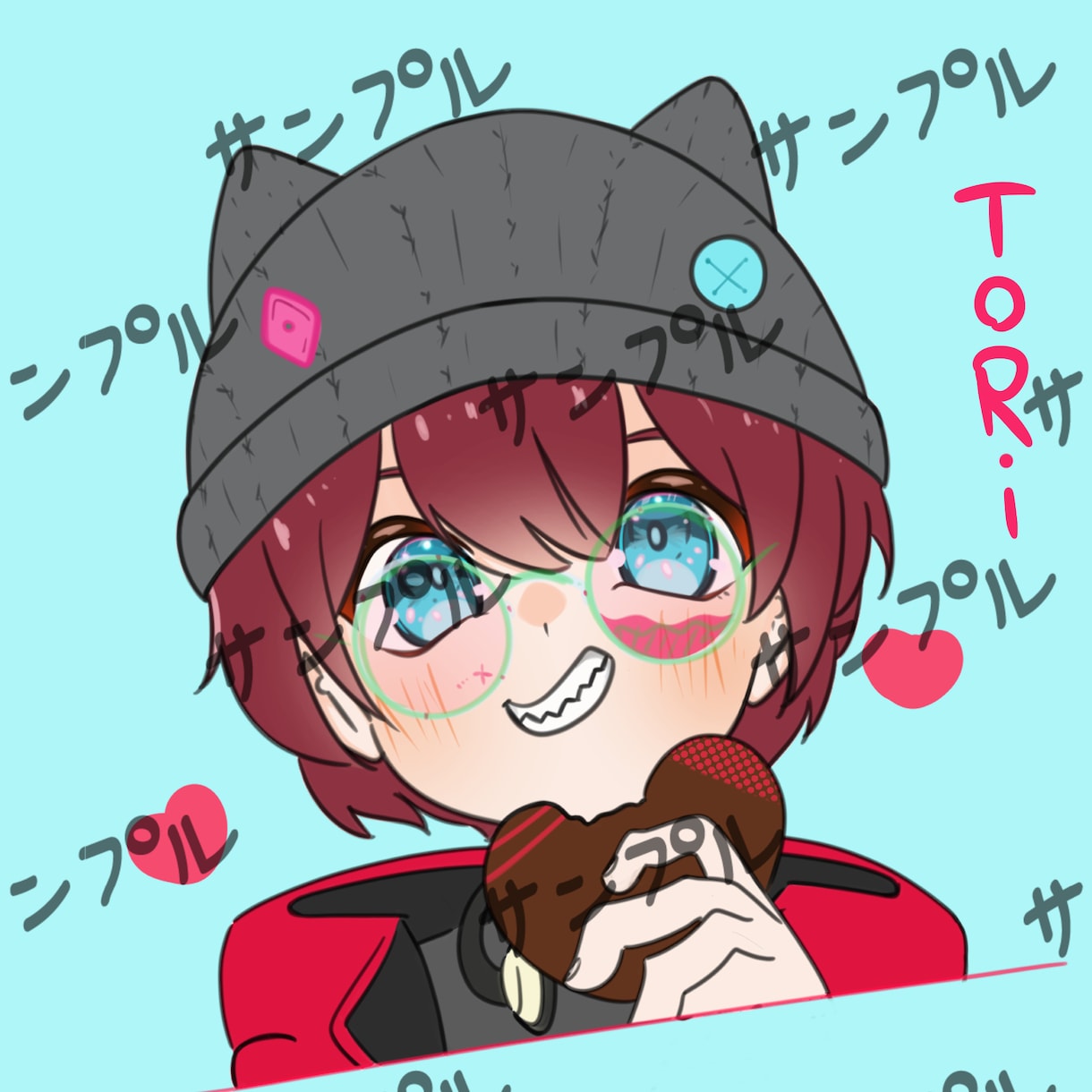 VRCユーザー向けキャラクターアイコンを作成します VRCユーザー向けキャラクターアイコン イメージ1