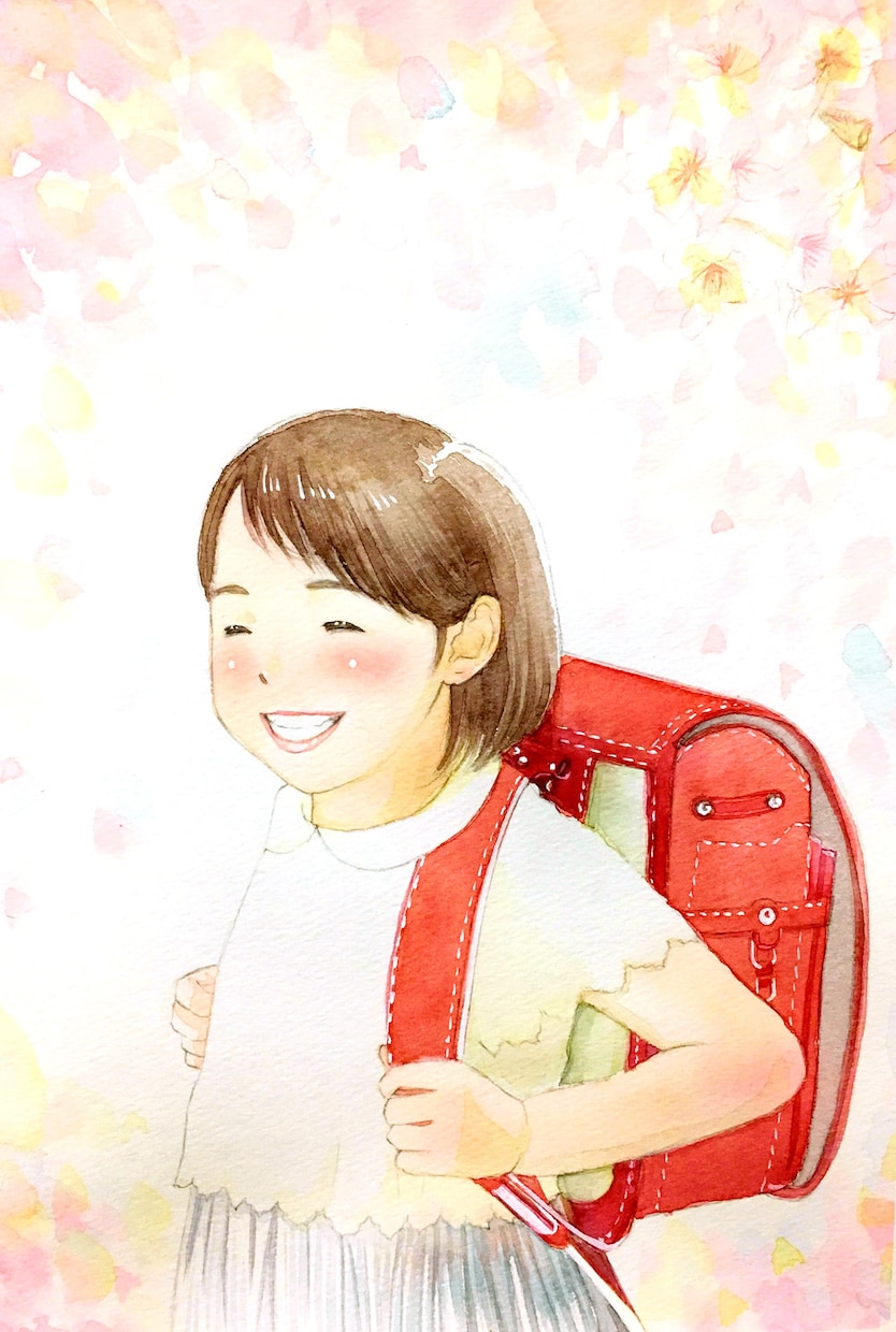 色紙サイズ☆優しい水彩画の似顔絵お描きします 世界でただ一枚のオリジナル。大切な方への贈り物にも イメージ4