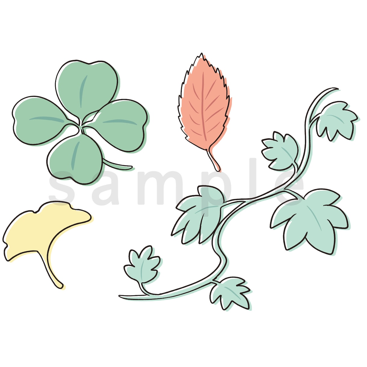 植物のイラスト素材お作りします 自分だけの素材を作ってお手軽に背景を賑やかにしてみませんか？ イメージ2