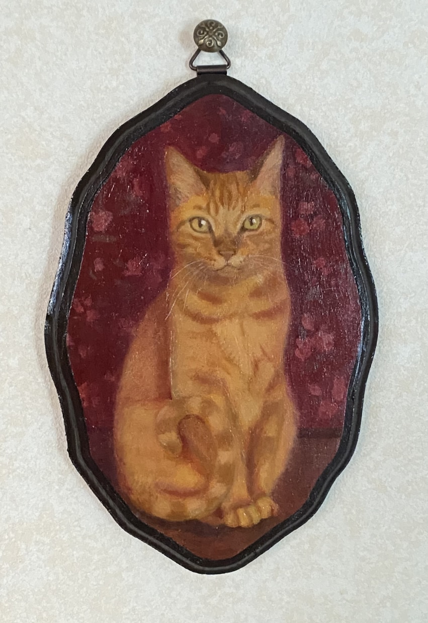 猫の肖像画、空想画などを油絵で描きます お家に愛する猫ちゃんの絵画を飾りませんか？ イメージ5