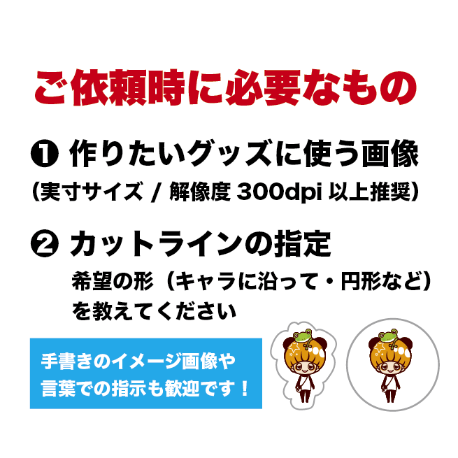 アクリル専用｜カットライン＆白版データを制作します 実績150件超！初めてのアクスタ作りも丁寧にサポートします イメージ2