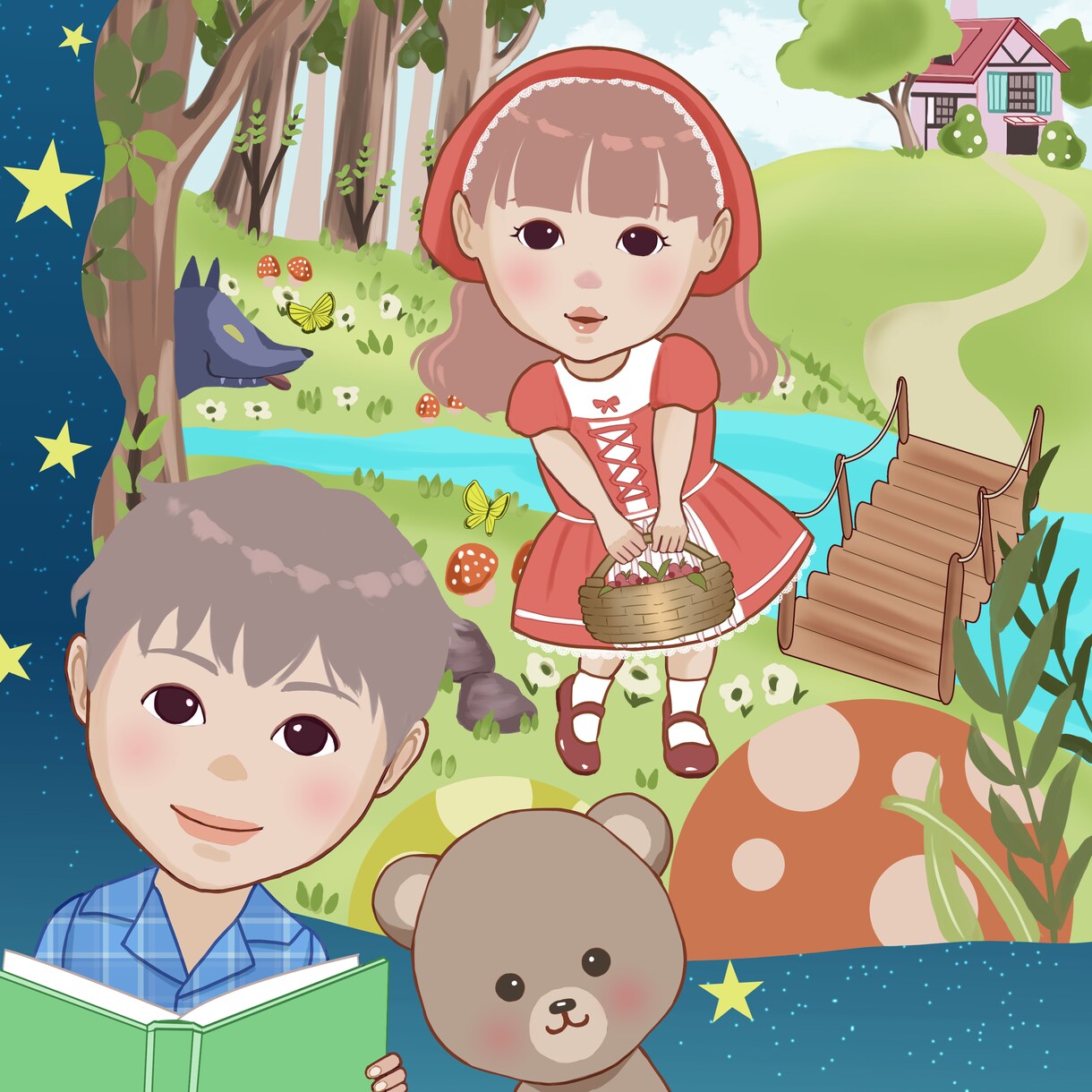 可愛い子どもイラスト人物動物のイラスト描きます 挿し絵、子供向けグッズ★商用利用可 イメージ9