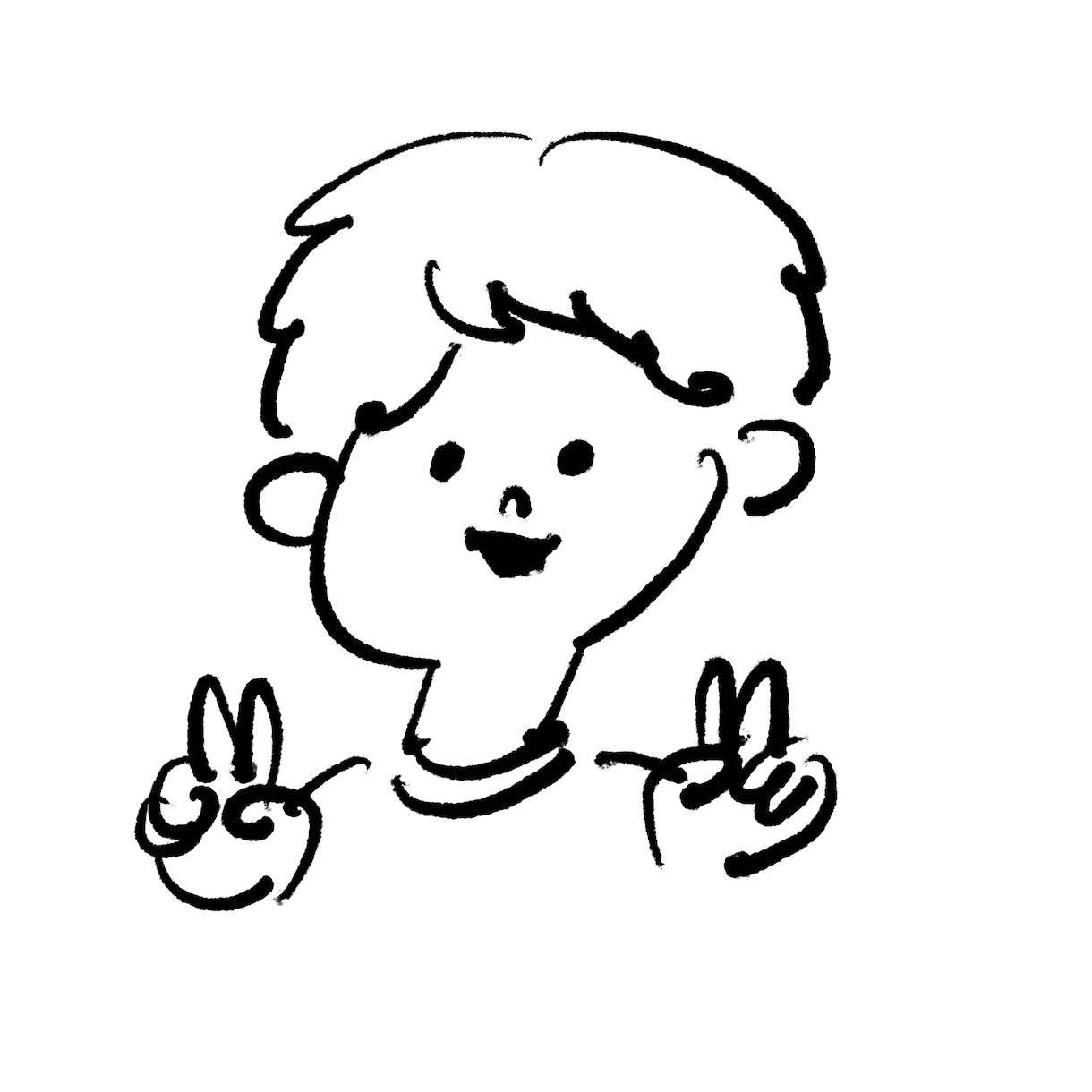 ゆるっとした手書き感のあるイラスト描きます SNSアイコンや名刺などにオリジナルイラストを イメージ3