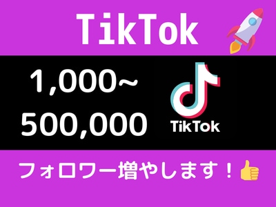 TikTokのフォロワー数をお手頃価格で増やします TikTokフォロワーぐんぐん増加！お得価格で人気の第一歩！ イメージ1