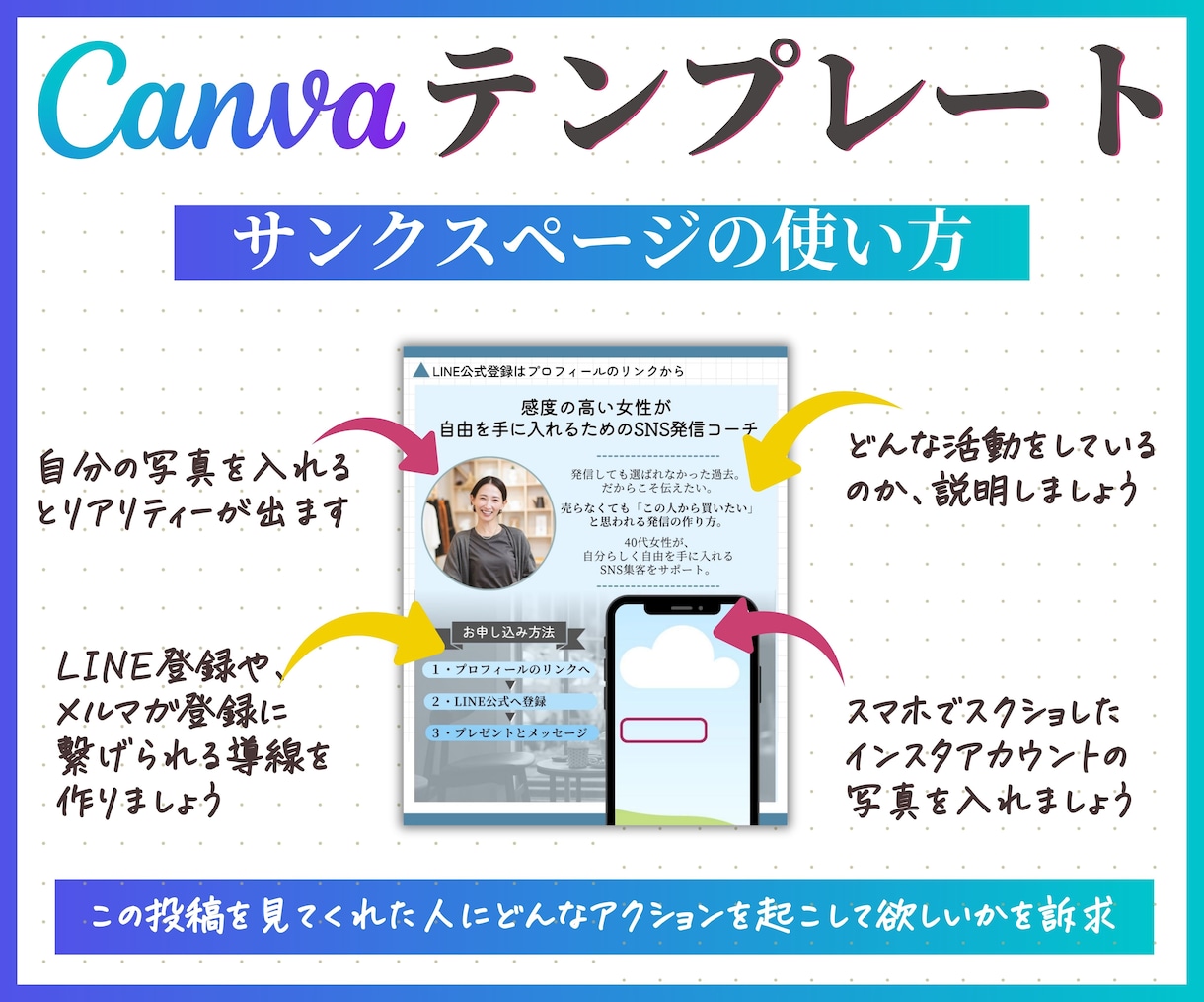 インスタ投稿Canvaテンプレート販売します 時短でプロ級の仕上がり！自由自在に変更してフィード投稿制作！ イメージ10