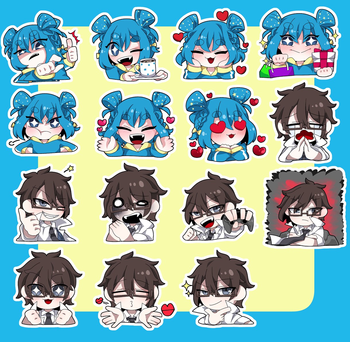 個性的・ポップなLINEスタンプ作ります 個性的な世界観LINEスタンプ作ります！ イメージ10