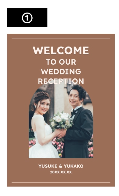 韓国デザイン風のウェルカムボードを作ります 急ぎで結婚式のウェルカムボードが必要な方へ イメージ2