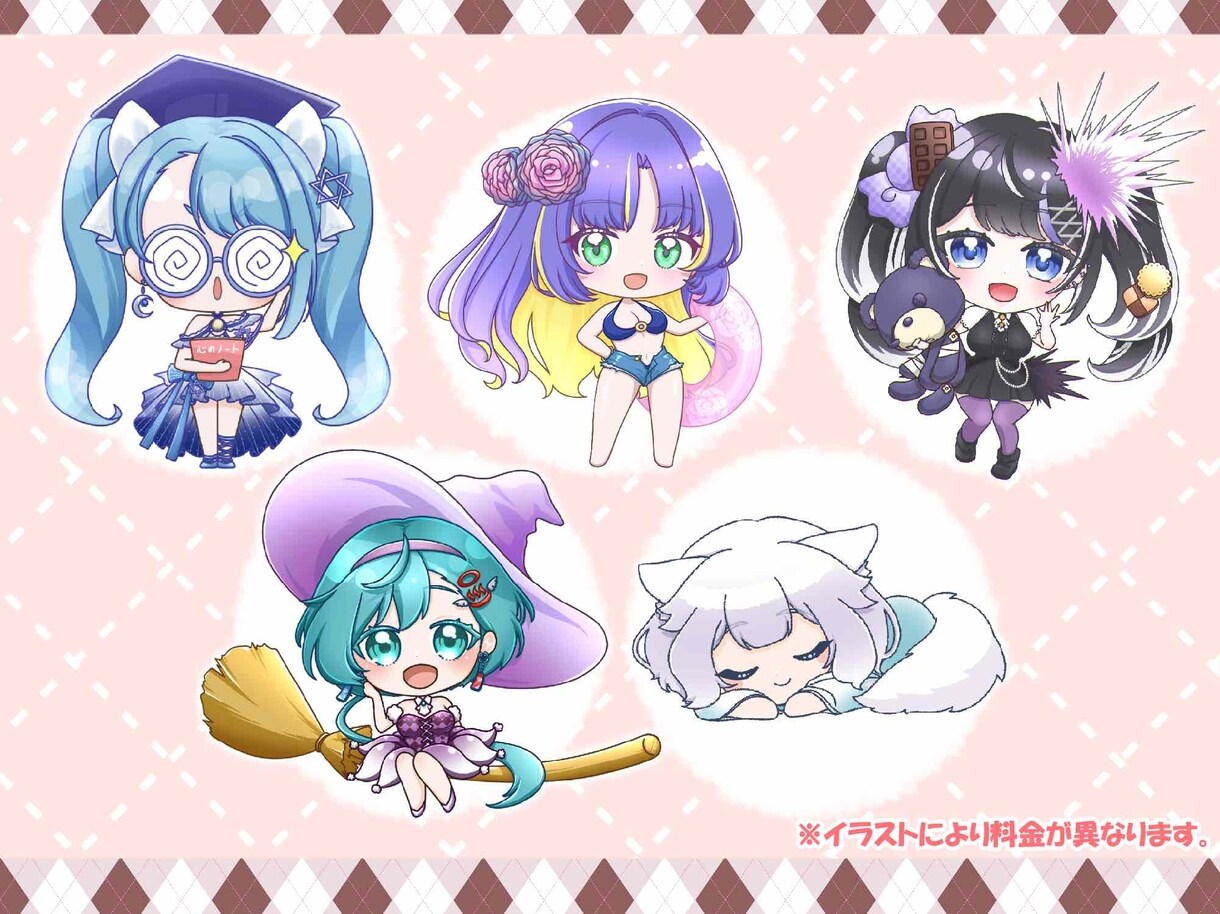 実績強化中！SDイラスト制作します 丁寧ヒアリングで可愛く仕上げます！5件まで特別価格！ イメージ2