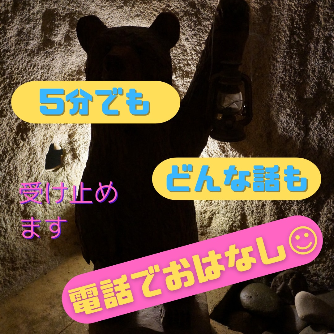 電話☆５分でも☆愚痴聴き　どんな話も受け止めます ☺︎︎あなたに寄り添い、肯定的にお聴きします イメージ2