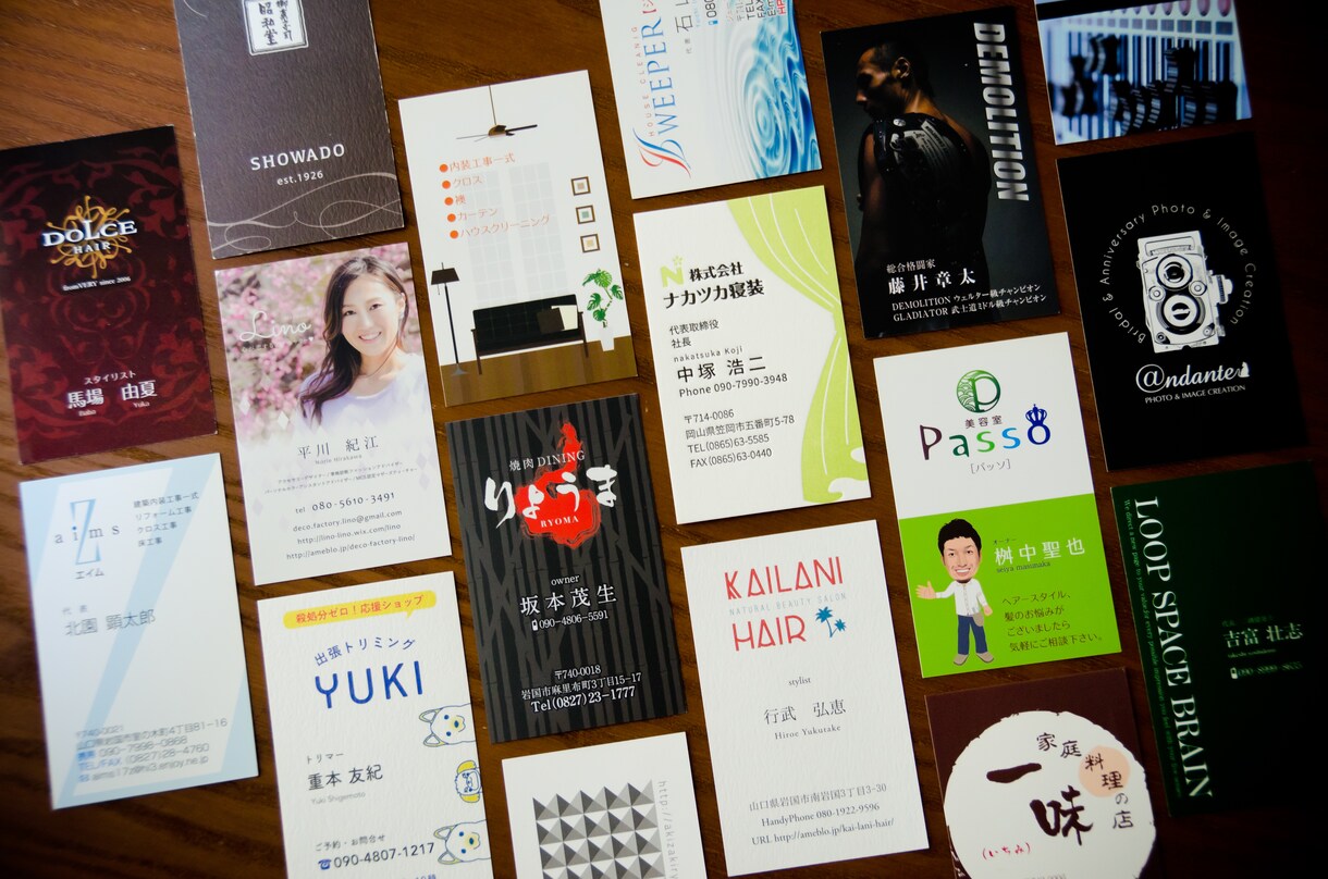 広告代理店が【見せるから魅せる】名刺1案提案します あなたの魅力を惹きだす名刺デザインをお手軽な価格で イメージ4