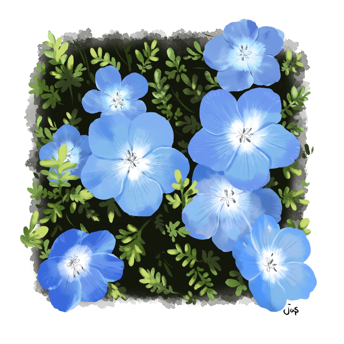ペット＋花の、鮮やかなイラストを作成します 写真より価値のある一枚にしませんか？ イメージ2