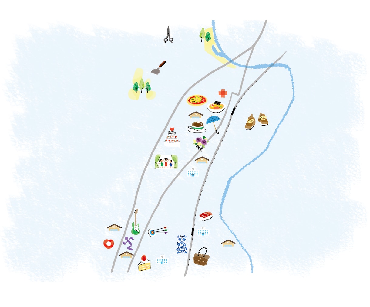 ご希望のタッチで地図・MAPを制作します 印刷・WEB、さまざまな案件に寄り添います イメージ5