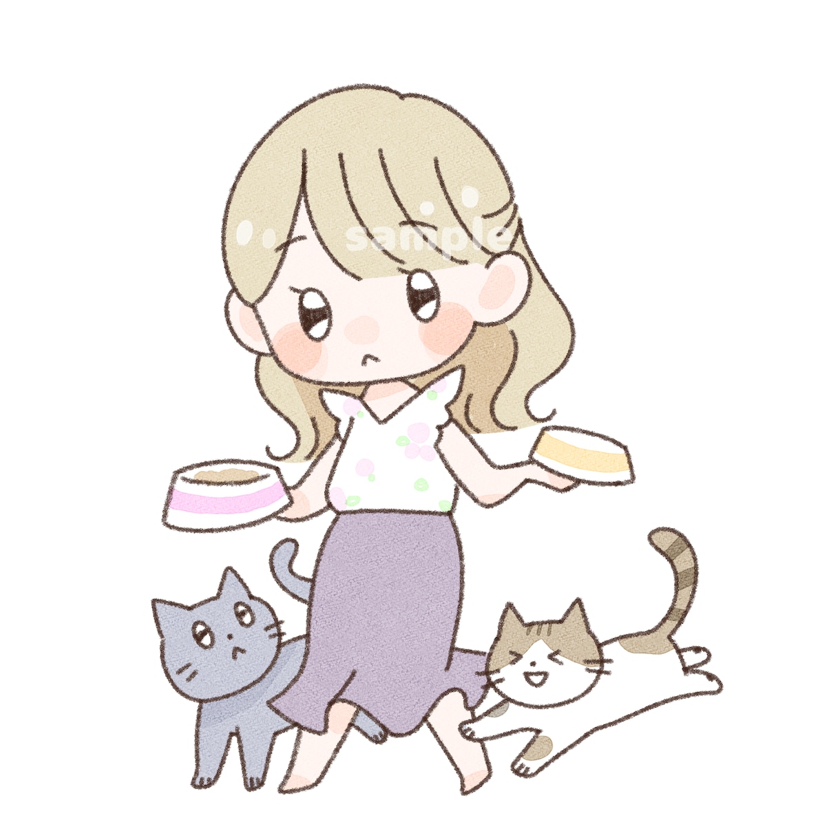 最短即日 大人数がお得✨️ゆるっとイラスト描きます 5人まで追加料金無し！家族・カップルにも‎❤︎ゆるアイコン！ イメージ1